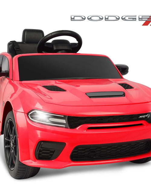 Load image into Gallery viewer, Dodge Electric Ride on Cars for Kids, 12V Licensed Dodge Charger SRT Powered Ride on Toys Cars with Parent Remote Control, Electric Car for Girls 3-5 W/Music Player/Led Headlights/Safety Belt, Pink
