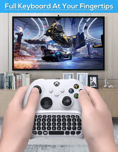 Load image into Gallery viewer, Wireless 2.4Ghz Mini Controller Keyboard Gaming Chatpad with Audio/Headset Jack for  Controller Accessories
