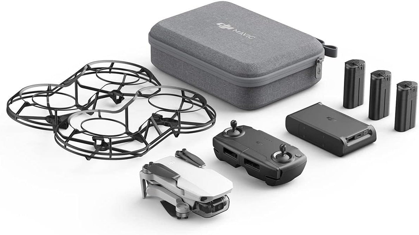 Mavic Mini Combo - Drone Flycam Quadcopter UAV with 2.7K Camera 3-Axis Gimbal GPS 30Min Flight Time, Less than 0.55Lbs, Gray