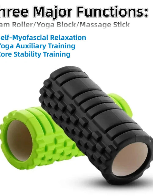 Load image into Gallery viewer, Yoga Block Fitness Equipment Pilates Foam Roller Fitness Gym Exercises Muscle Massage Roller Yoga Brick Sport Yoga Accessories
