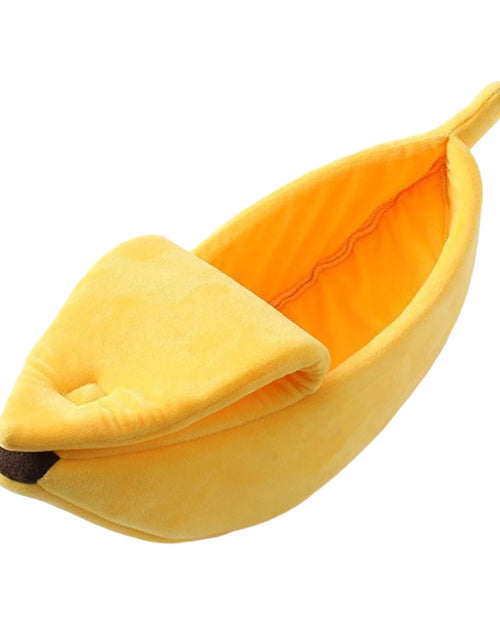 Load image into Gallery viewer, Cute Cat Bed Banana-Shaped Soft Cat Cuddle Bed House Lovely Pet Supplies for Cat Kittens Rabbit Small Dogs Pet Products LBS
