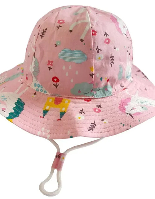 Load image into Gallery viewer, New Panama Summer Baby Girls Hat Beach Sun Cap Travel Boys Fisherman Cap Outdoor Children Bucket Hats Cotton Toddler Baby Hats
