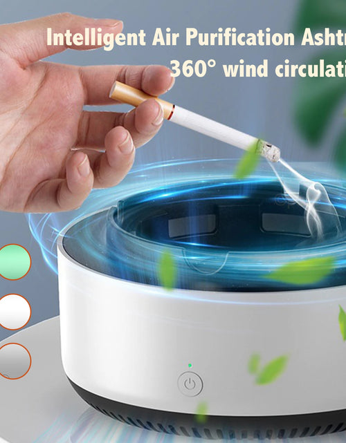 Load image into Gallery viewer, Smart Cigarette Ashtray Air Purifier Anion Purification Practical Automatic Purifier Ashtray Portable Gadgets for Car Ashtray
