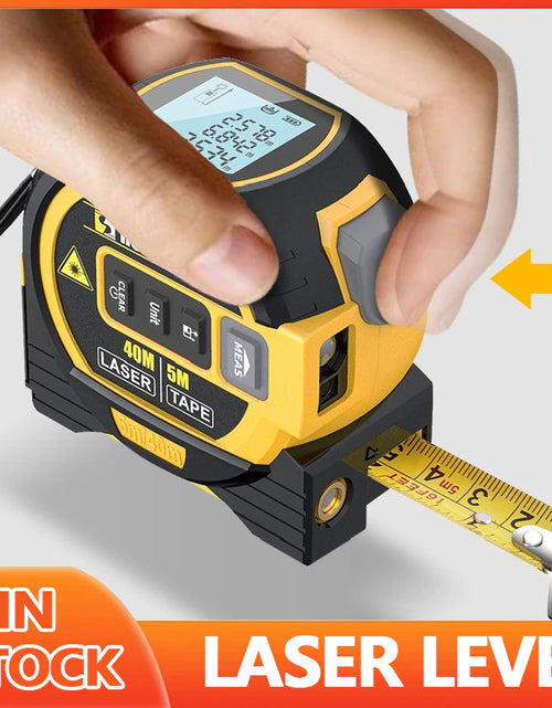 Load image into Gallery viewer, Intelligent 3In1 Laser Tape Measure Laser Rangefinder High-Precision Digital Laser Tape Range Finder Measuring Instrument Level
