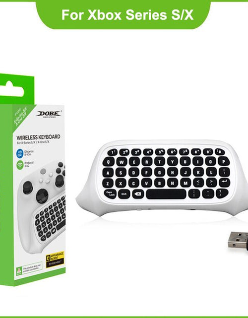 Load image into Gallery viewer, Wireless 2.4Ghz Mini Controller Keyboard Gaming Chatpad with Audio/Headset Jack for  Controller Accessories
