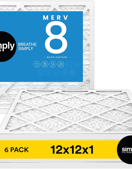 Load image into Gallery viewer, by  12X12X1 Air Filter, MERV 8, MPR 600, AC Furnace Air Filter, 6 Pack
