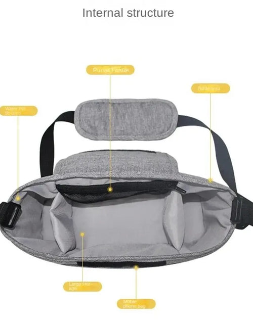 Load image into Gallery viewer, Stroller Bag Baby Diaper Mummy Bag Large Capacity Stroller Organizer Cup Holder Feeding Bottle Stroller Accessories Hanging Bag
