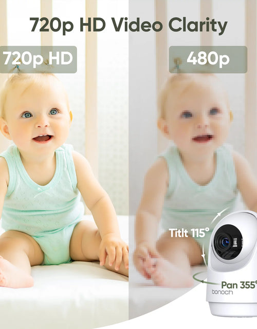 Load image into Gallery viewer, Megaview 7&quot; 720P Baby Monitor with Video Camera and Audio No Wi-Fi 6000Mah Battery VOX Mode Auto Night Vision
