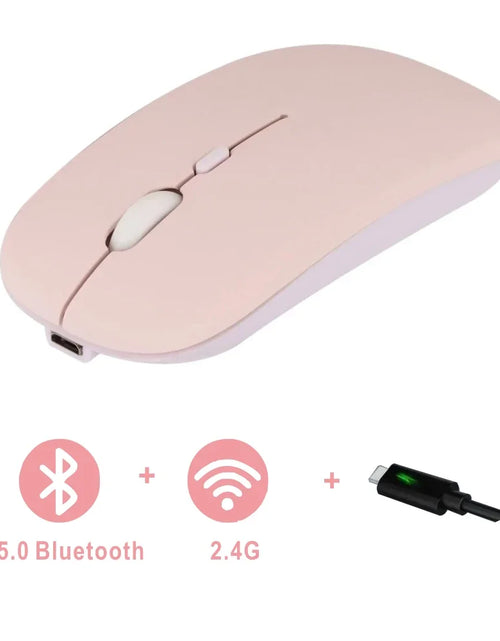 Load image into Gallery viewer, Mouse Rechargeable  Bluetooth Wireless Dual Mode 5.1 BT Silent Computer  gaming  Ergonomic Mouse for PC Laptops 2.4 USB
