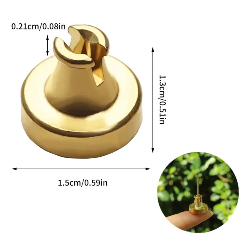 New 1PC Alloy Incense Burner Stick Holder Plate Buddhism Lotus Censer Bronze Nasturtium Incense Burner