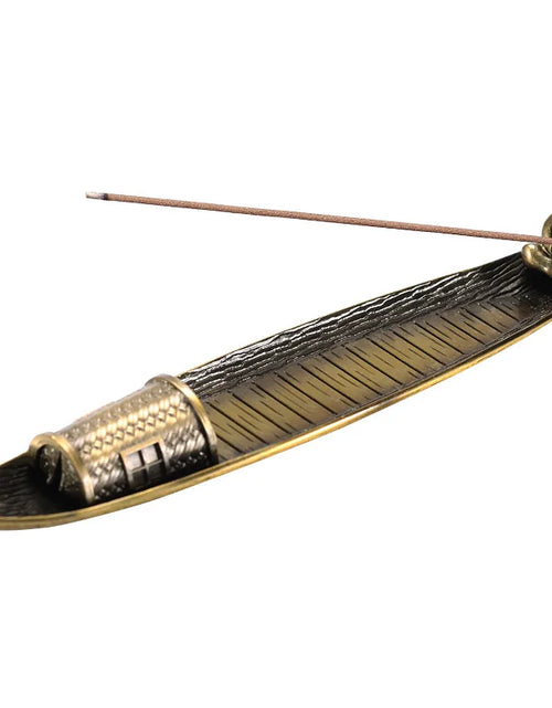 Load image into Gallery viewer, Creative Incense Holder Incense Holder Boat Old Men Fishing Japanese Style Incense Stick Burner Aromatherapy Ornament Home Decor
