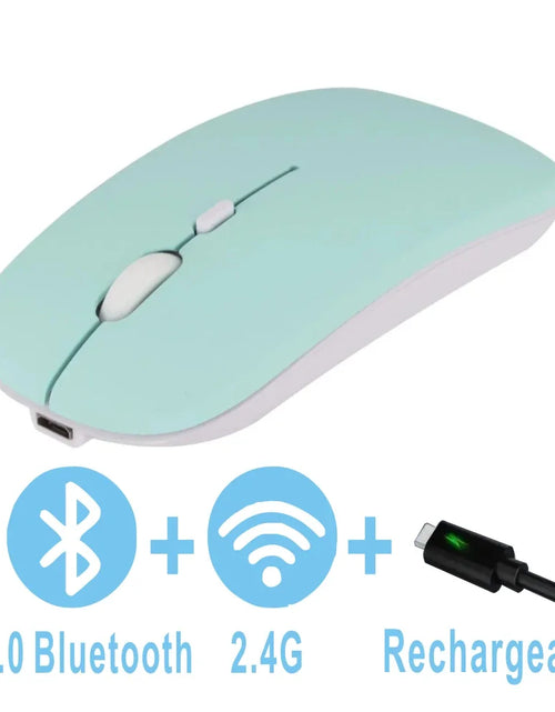 Load image into Gallery viewer, Mouse Rechargeable  Bluetooth Wireless Dual Mode 5.1 BT Silent Computer  gaming  Ergonomic Mouse for PC Laptops 2.4 USB
