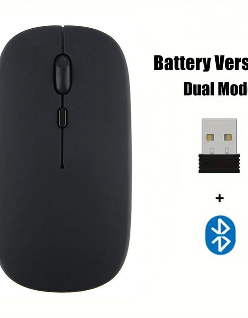 Load image into Gallery viewer, Portable Wireless Mouse Bluetooth-compatible 2.4GHz Dual Modes Computer Mice with Nano Receiver for Notebook PC Laptop Macbook
