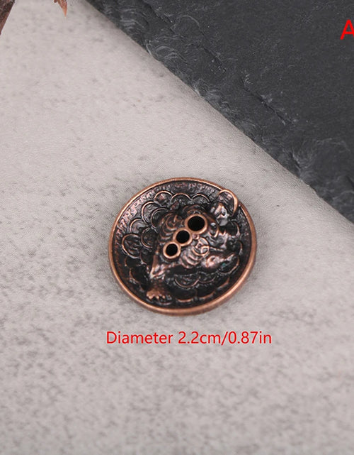 Load image into Gallery viewer, New 1PC Alloy Incense Burner Stick Holder Plate Buddhism Lotus Censer Bronze Nasturtium Incense Burner
