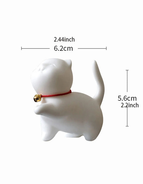 Load image into Gallery viewer, Cute Cat Buddhism Line Incense plate Incense Burner Stick Holder  Sandalwood Coil Base Temples Yoga Studios Home Decoration
