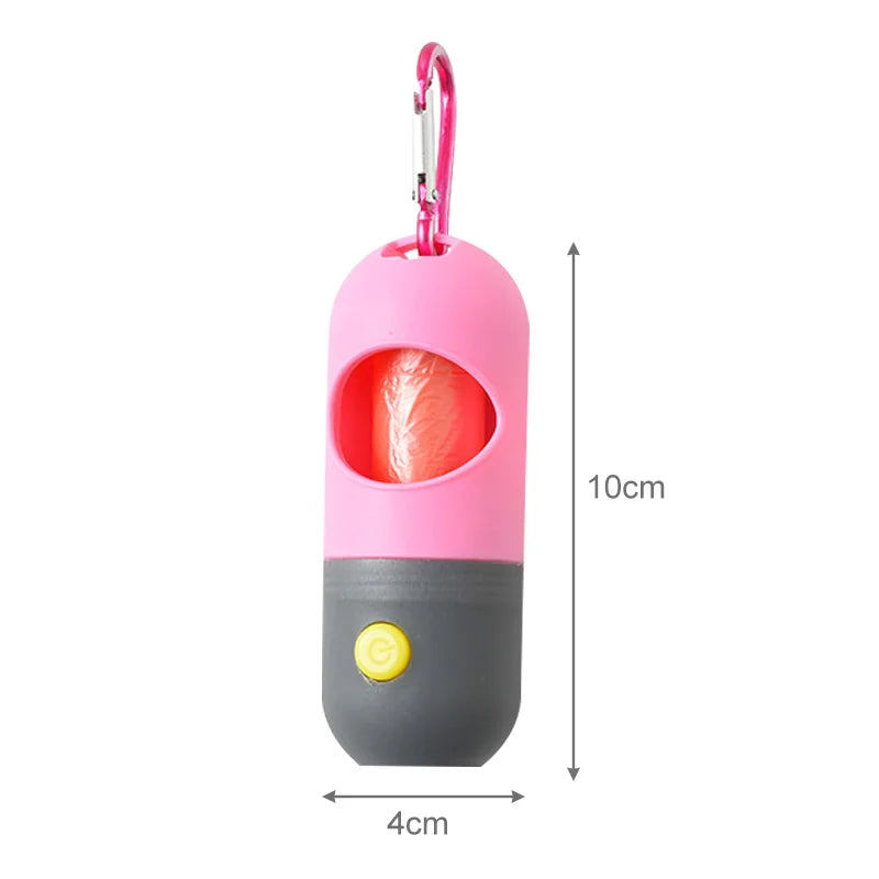 Led Light Pet Waste Bag Dispenser for Dogs Cats Dog Poop Scooper Bags Waste Bags Holder Dispensers Pet Clean Accessories