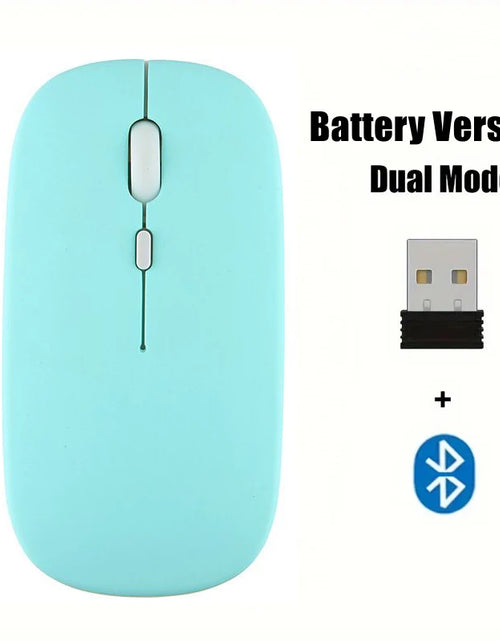 Load image into Gallery viewer, Portable Wireless Mouse Bluetooth-compatible 2.4GHz Dual Modes Computer Mice with Nano Receiver for Notebook PC Laptop Macbook
