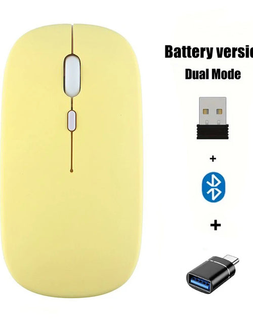 Load image into Gallery viewer, Portable Wireless Mouse Bluetooth-compatible 2.4GHz Dual Modes Computer Mice with Nano Receiver for Notebook PC Laptop Macbook
