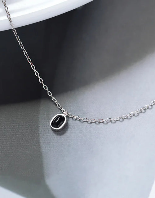 Load image into Gallery viewer, Luxury Black Crystal Beanie Pendant Necklace
