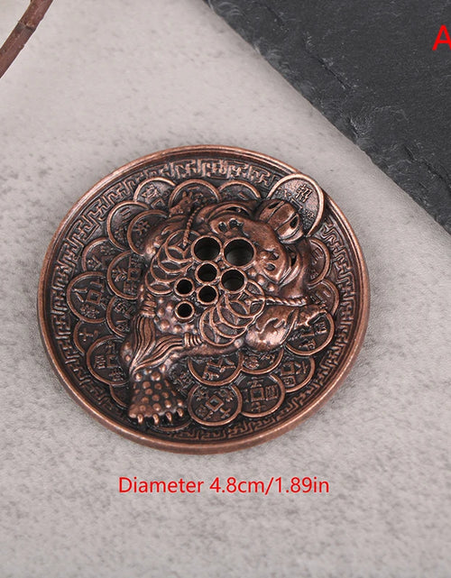 Load image into Gallery viewer, New 1PC Alloy Incense Burner Stick Holder Plate Buddhism Lotus Censer Bronze Nasturtium Incense Burner
