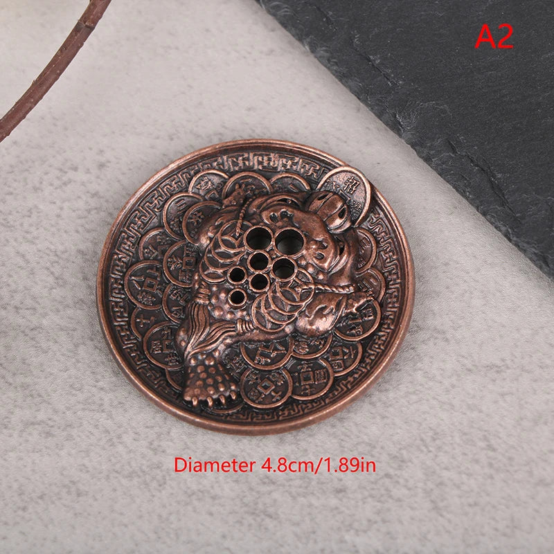 New 1PC Alloy Incense Burner Stick Holder Plate Buddhism Lotus Censer Bronze Nasturtium Incense Burner