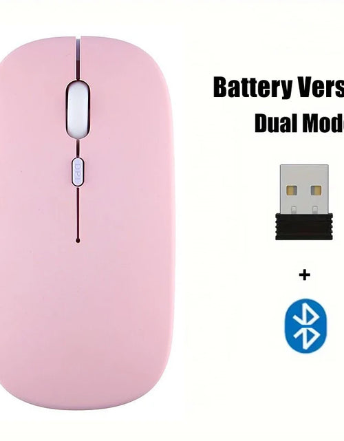 Load image into Gallery viewer, Portable Wireless Mouse Bluetooth-compatible 2.4GHz Dual Modes Computer Mice with Nano Receiver for Notebook PC Laptop Macbook
