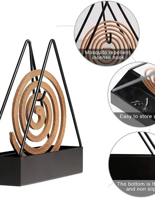 Load image into Gallery viewer, Mosquito Coil Holder Creative Triangle Mosquito Incense Box Sandalwood Incense Holder Tray Incense Smoke Box Incense Burner Tray
