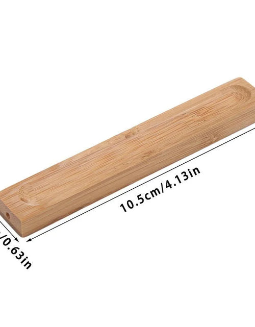 Load image into Gallery viewer, Useful Bamboo Material Stick Plate Incense Holder Fragrant Ware Stick Incense Burner bamboo line incense burner
