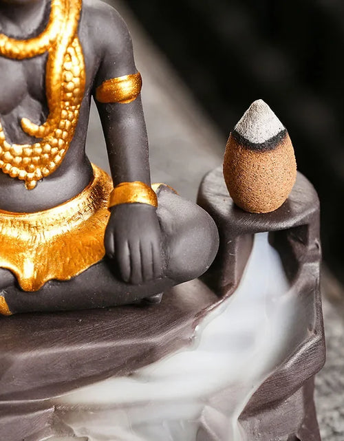 Load image into Gallery viewer, Shiva Buddha  Ornaments For Home Decoration Backflow Incense Burner
