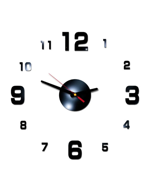 Load image into Gallery viewer, Creative Simple Luminous Digital Clock DIY Silent Wall Clock Study Living Room Punch-Free Wall Sticker Clock
