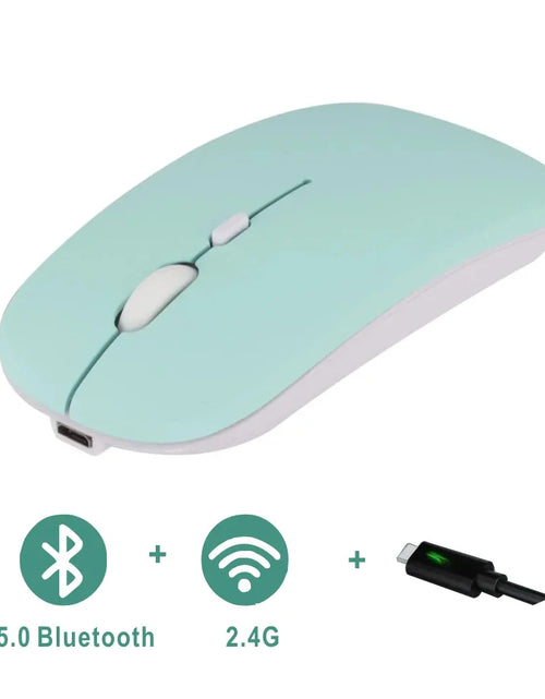 Load image into Gallery viewer, Mouse Rechargeable  Bluetooth Wireless Dual Mode 5.1 BT Silent Computer  gaming  Ergonomic Mouse for PC Laptops 2.4 USB
