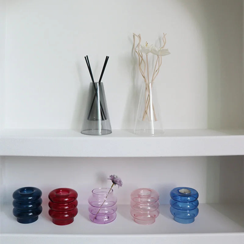 Aromatherapy Diffuser Bottle Transaprent Glass Essential Oil Bottles With Fragrance Stick Home Storage Container Bottle Decorate