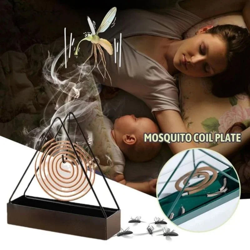 Mosquito Coil Holder Creative Triangle Mosquito Incense Box Sandalwood Incense Holder Tray Incense Smoke Box Incense Burner Tray