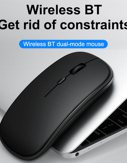 Load image into Gallery viewer, Portable Wireless Mouse Bluetooth-compatible 2.4GHz Dual Modes Computer Mice with Nano Receiver for Notebook PC Laptop Macbook
