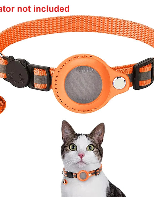 Load image into Gallery viewer, Anti-Lost Pet Cat Collar for the Apple Airtag Protective Tracker anti Lost Positioning Collar Waterproof Reflective Pet Collars
