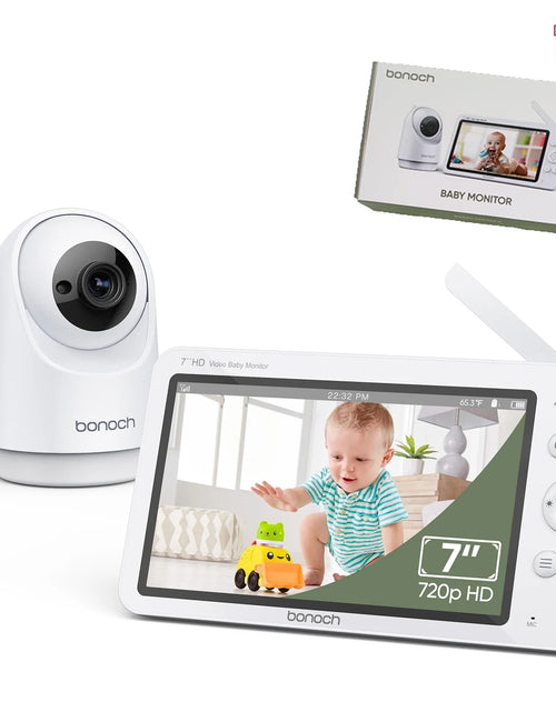 Load image into Gallery viewer, Megaview 7&quot; 720P Baby Monitor with Video Camera and Audio No Wi-Fi 6000Mah Battery VOX Mode Auto Night Vision
