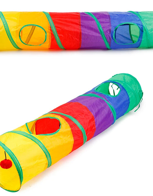 Load image into Gallery viewer, Cat Tunnel Pet Tube Collapsible Play Toy Indoor Outdoor Kitty Puppy Toys for Puzzle Exercising Hiding Training
